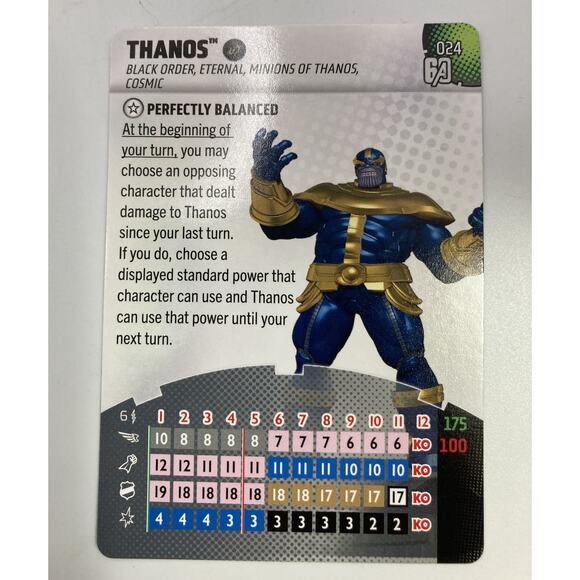 Marvel Heroclix Avengers 60th Anniversary Thanos #24 - Uncommon w/ Card Popular! - Picture 6 of 7